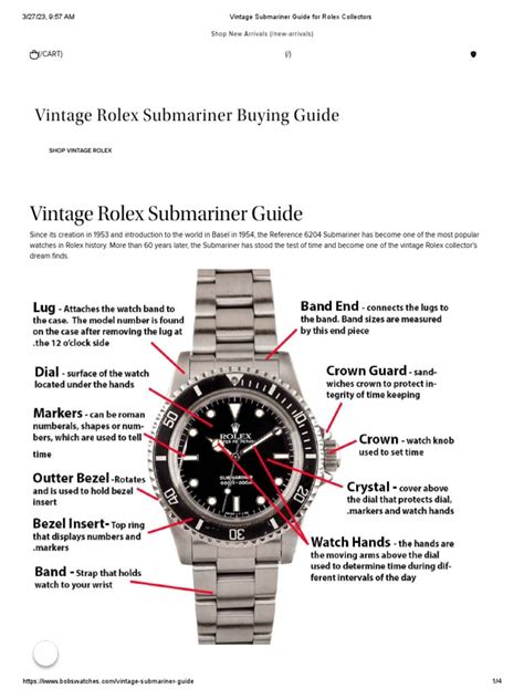 collecting rolex submariner pdf|Rolex Submariner manual PDF.